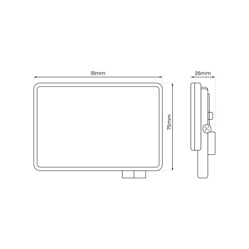 Halogénový reflektor LED reflektor 10W 950lm 5000K Čierny