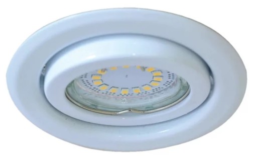 TRACON Biele halogénové svietidlo, max 50W MR16 TLC-6W