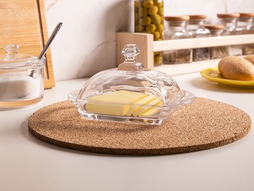 Miska na maslo, nádoba na maslo, hladká sklenená maslička, Altom Design Glossy
