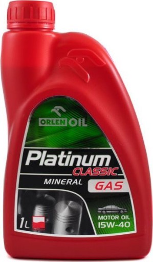 Orlen Oil PLATINUM CLASSIC GAS MINERAL 15W-40 motorový olej | 1 l