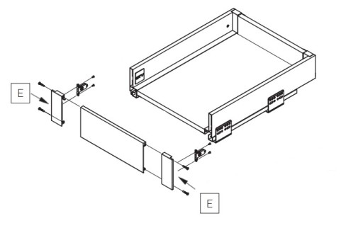 Konektor vnútorného panelu Axis Pro nízky 86 biely