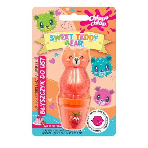 Chlapu Chlap Lesk na pery BEAR strawberry