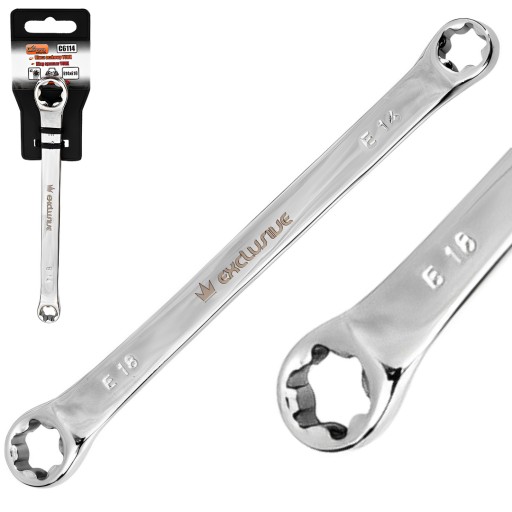 TORX KRÚŽKOVÝ KĽÚČ E14-E18 MM CHROM-VANADIOVÁ OCEL RICHMANN C6114