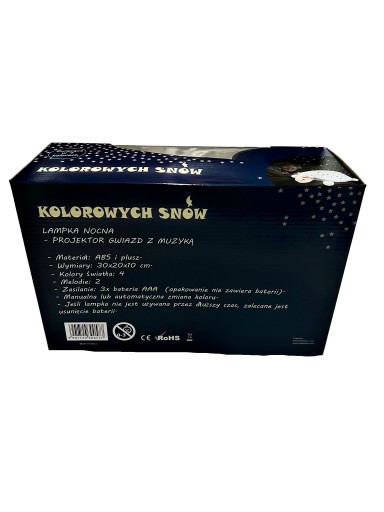 STARS PROJECTOR Projektor nočnej lampy s HUDBOU