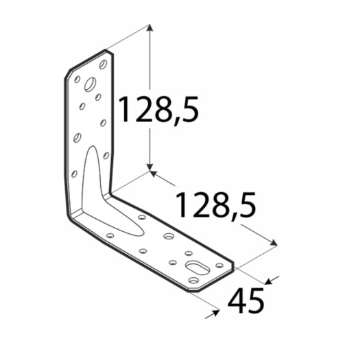 MONTÁŽNY UHOL KONEKTOR 128,5X45 KP9 DOMAX