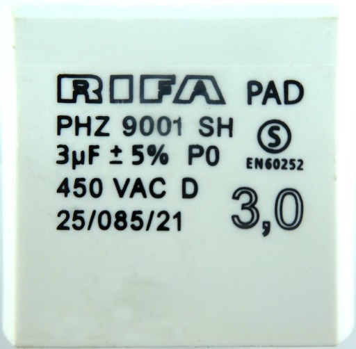 Evox RIFA 3uF 5% 450V AC 1 ks