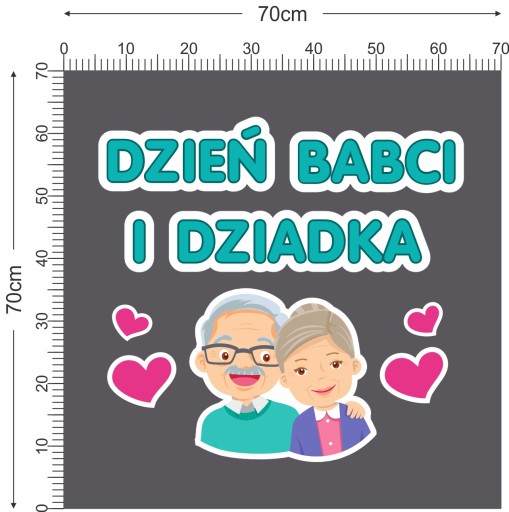 DEKORÁCIA NA DEŇ STARÝCH RODIČOV veľký WBD1