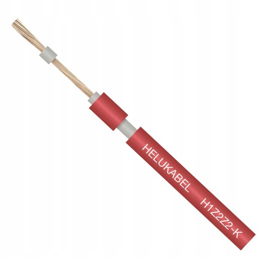 HELUKABEL SOLÁRNY KÁBEL H1Z2Z2-K 1X4 mm² červený kábel pre fotovoltaiku
