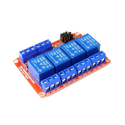 4-kanálové relé 5V 10A HL/LL 4CH
