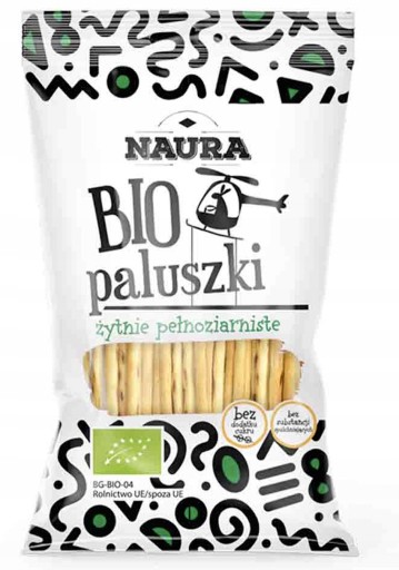 Naura celozrnné ražné tyčinky 45g BIO
