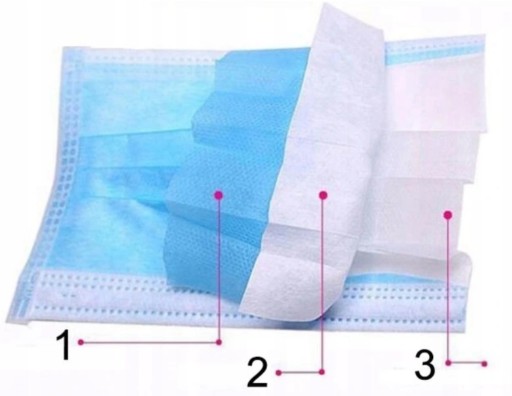 MASKA JEDNORÁZOVÁ MASKA HYGIENICKÁ MODRÁ 1 KS