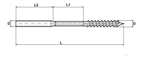 ČEP SKRUTKA DVOJZÁVITÁ 6X60 torx 100 ks