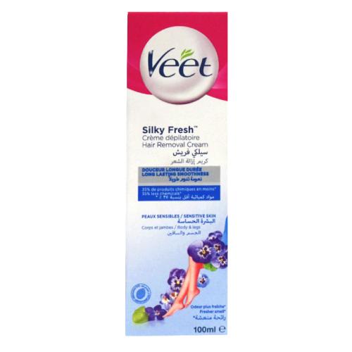 VEET Silky Fresh Depilačný krém na citlivú pokožku, 100 ml