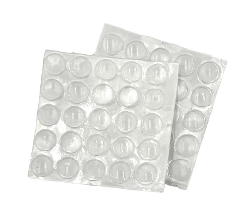 Samolepiace silikónové nárazníky Ø 8mm, balenie 50 ks