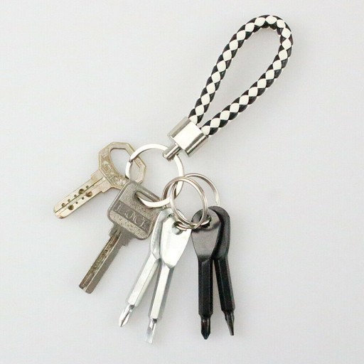 MINI SKRUTKOVAČ KĽÚČOVKA EDC PLOCHÝ KRÍŽOVÝ PRÍvesok