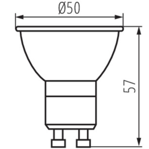 Stmievateľné LED reflektory SPOT 7W 2700K GU10 490 lm KANLUX