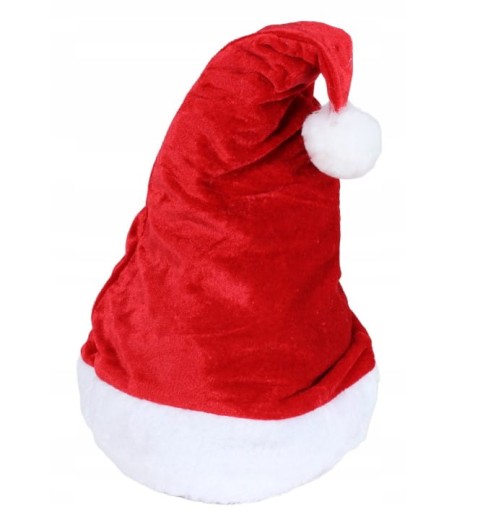 ČIAPKA SANTA CLAUS ČERVENÁ HVIEZDA S BAMBUĽKOU MGR46474
