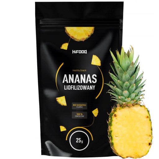 Lyofilizovaný ananás 25g HiFOOD PREMIUM kúsky