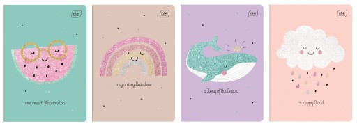 Zápisník A5/16 Mriežka 70g Glitter Interprint