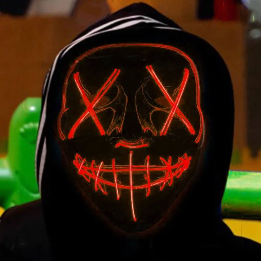 LED MASKA SVIETIACA LED HALLOWEEN PURGE PARTY
