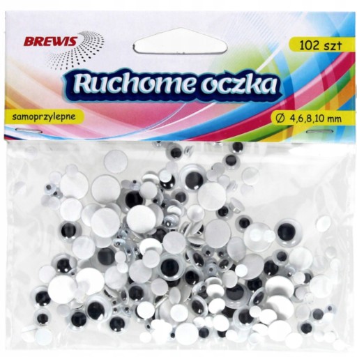 Pohyblivé oči 102 ks