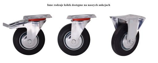 Gumové kolieska pre 100mm vozík Pevné