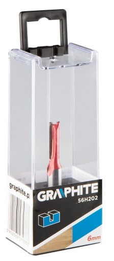 Dvojbřitá stopková fréza, HM, 6 x 19 mm, 8 mm