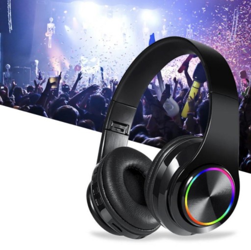 BEZDRÔTOVÉ SLÚCHADLÁ BLUETOOTH 5.0 MIKROFÓN RGB OSVETLENIE