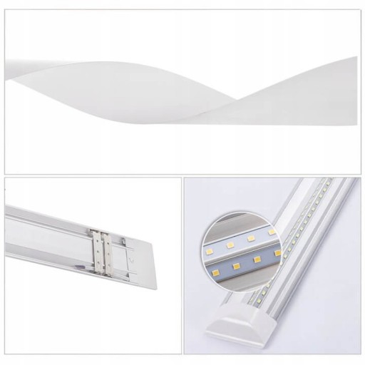 2x LED panel na povrchovú montáž 30 cm pre svietidlo pre garážové dielenské svietidlo
