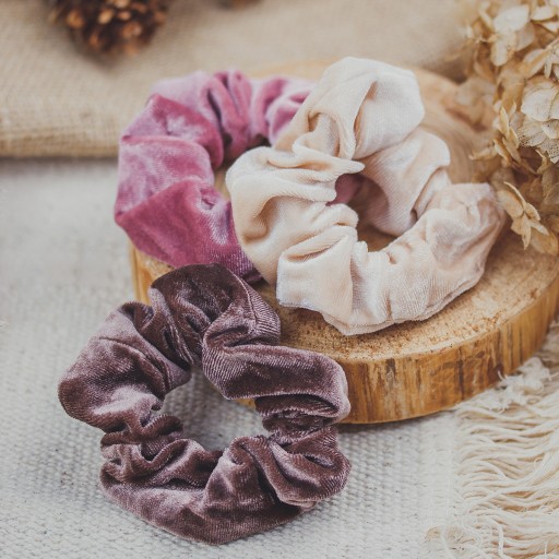 HAIR GUMBER zamatové froté