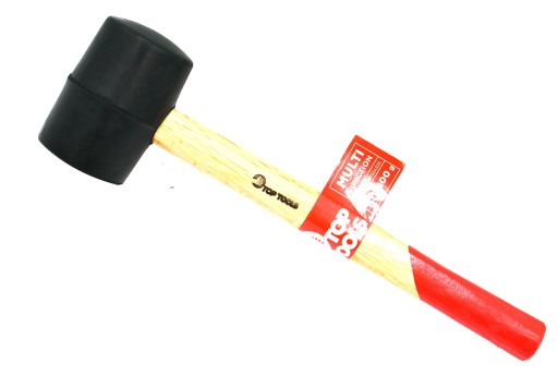 Gumové kladivo 60mm/400g drevené 02A325 Top Tools