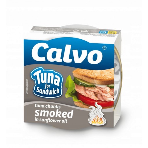 CALVO údený tuniak v rastlinnom oleji 142g