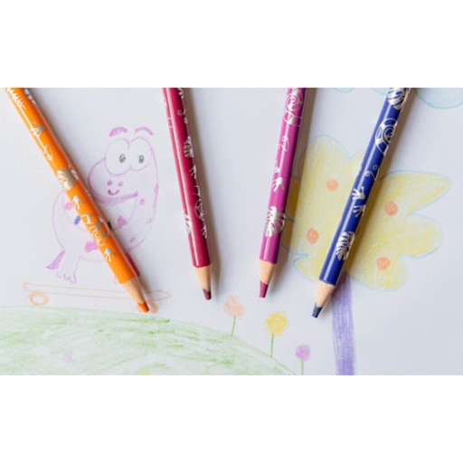 CERÚŽKOVÉ PARAELKY S GUMAČOU BIC KIDS EVOLUTION ILLUSION 12 KS. MIX FARIEB