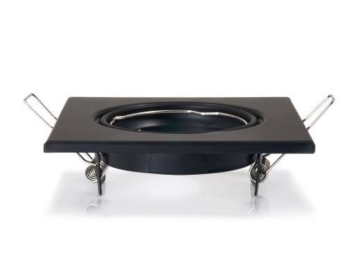 SET ČIERNA HALOGÉNOVÁ LAMPA + 7W LED ŽIAROVKA + GU10 4500K