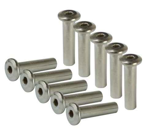 Spojovacia matica, typ Ericson, nehrdzavejúca oceľ, plochá hlava M4 x 20 mm