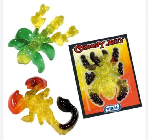 Vidal Creepy Spiders Bugs halloweenske želé 6x11g