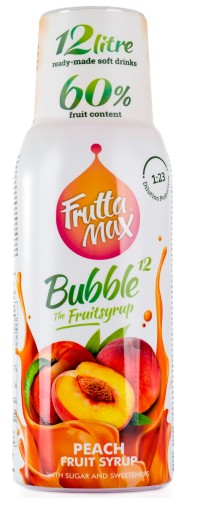 FruttaMax Broskyňový sirupový koncentrát do vody 500 ml na 12 litrov