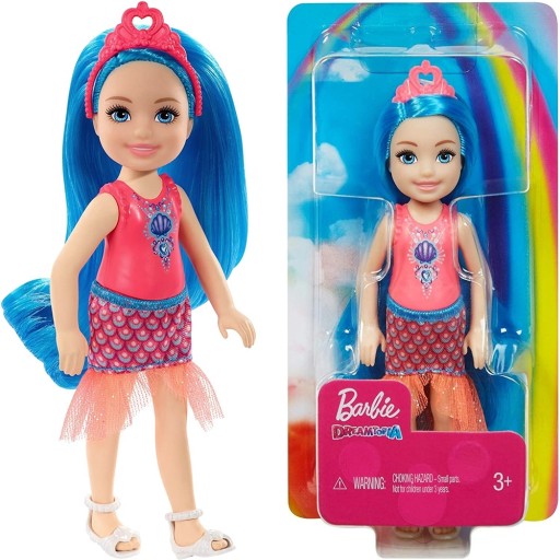 BARBIE CHELSEA DREAMTOPIA BÁBIKA MORSKEJ VÍLY 15 CM