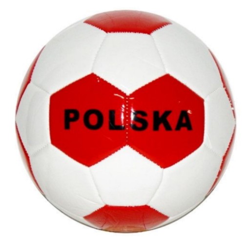 KLASICKÝ ČERVENÝ A BIELY FUTBAL NA NOHY Veľkosť 2