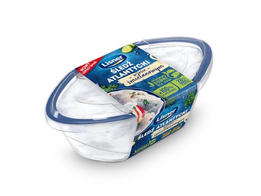 Atlantický sleď v smotanovej omáčke 280g - Lisner