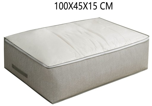 Nádoba pod posteľ, obal na uloženie prikrývok, oblečenia, posteľnej bielizne, 100x45x15