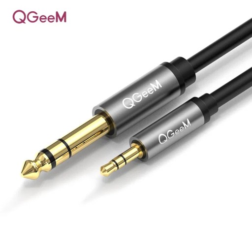 Aux Audio KÁBEL Malý konektor Veľký konektor 3,5 až 6,35