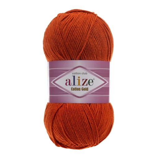 Priadza Alize Cotton Gold - 36 Tehlovo červená
