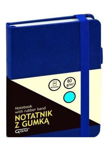 PLÁNOVAČ PLÁNOVAČA NA ZÁPISNÍK S VYTLAČENOU GUMAOU NA PÍSANIE A6 NAVY MODRÁ