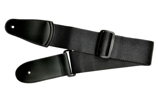 Popruh na elektrickú/akustickú gitaru Jeremi F-02. ČIERNA