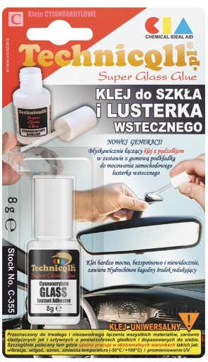 LEPIDLO NA SKLÁ A SPÄTNÉ ZRKADLÁ 8G TECHNICQLL
