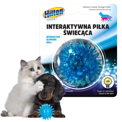 Interaktívna hračka pre psa Hilton, zmes svietiacej gule