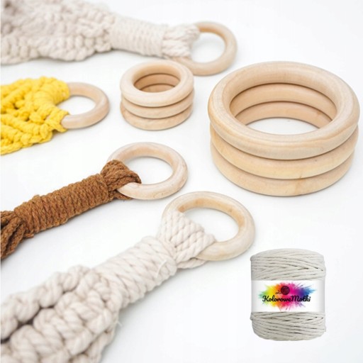 Prírodná bavlnená šnúra Macrame 100m 5mm