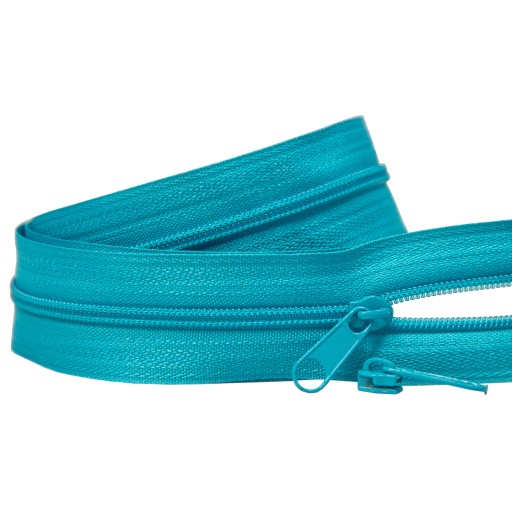 Páska na zips 3mm TYRKYSOVÁ 20 zipsov 10m
