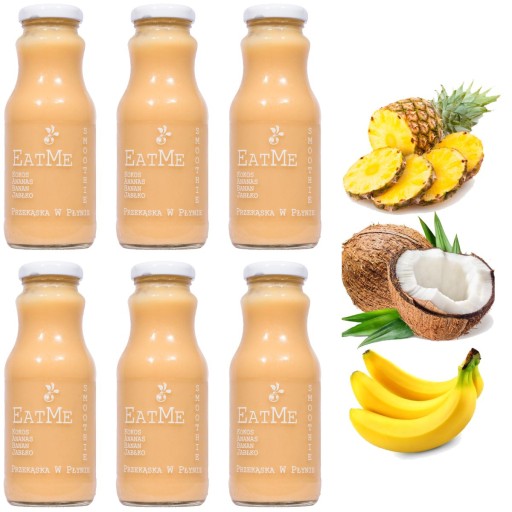 EatMe Smoothie 240 ml Ananás Banán Jablko Kokos